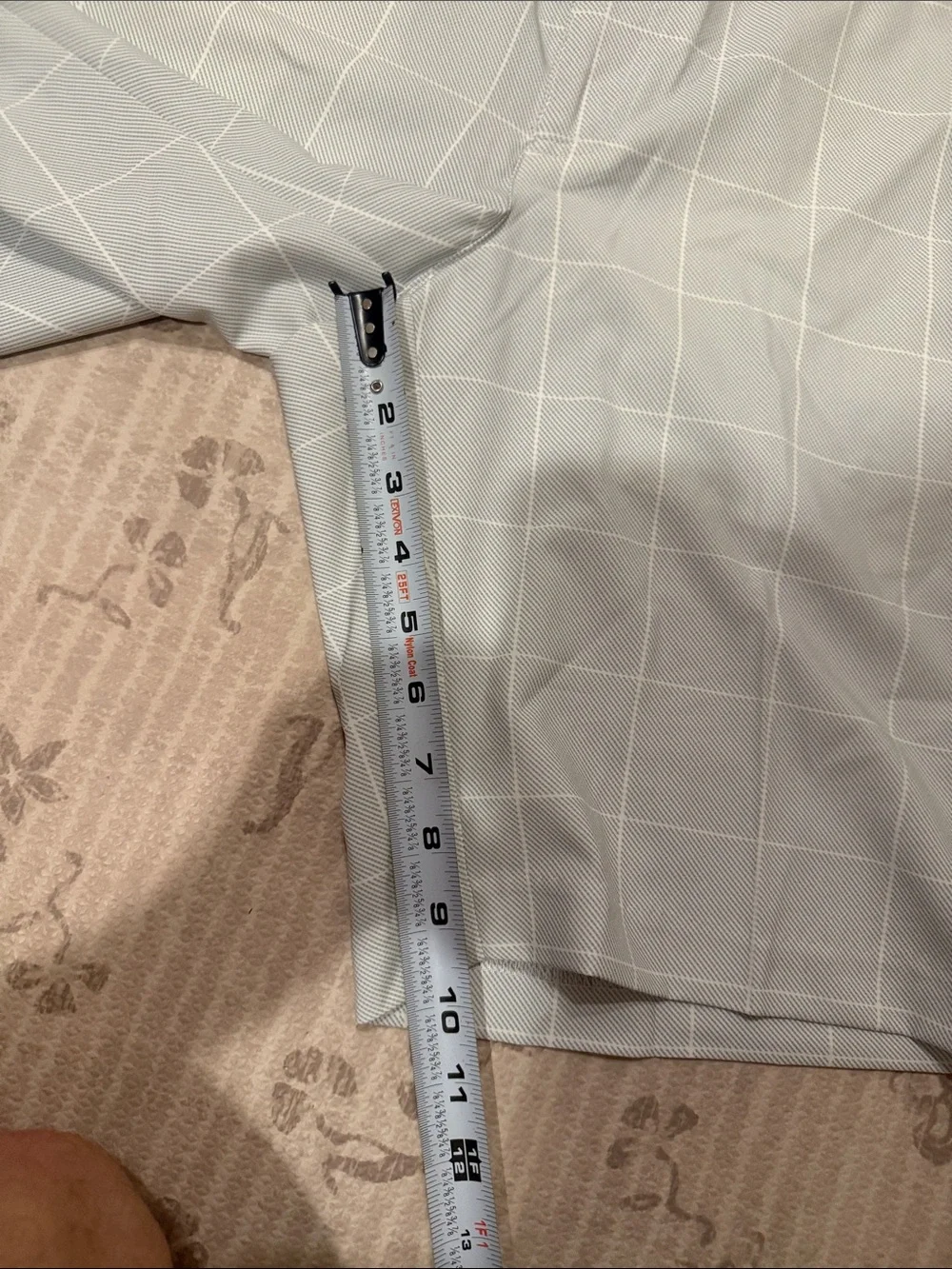Callaway Light Gray Windowpane Golf Shorts